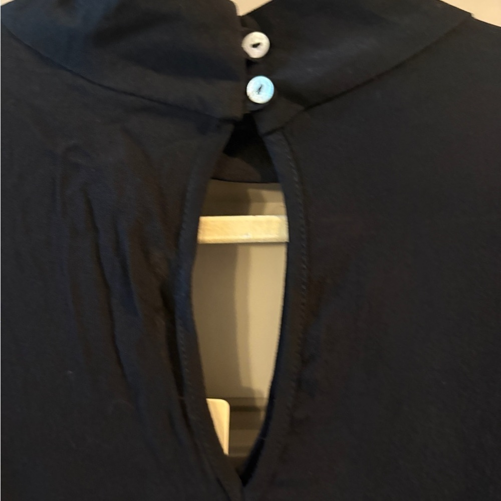 NWT Elan Black Keyhole Dark Romantic Gothic Minimalist Mini Dress Size Large - Picture 14 of 15